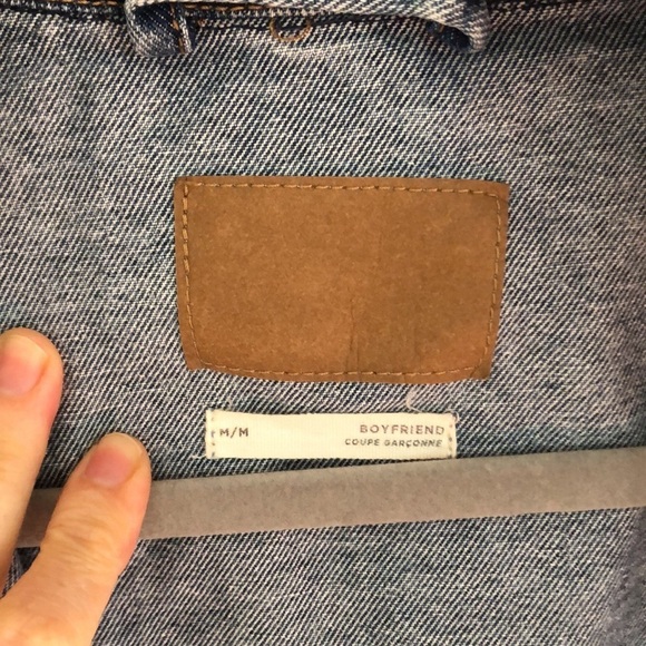 Boyfriend  Denim Jean Trucker Jacket Size M - Picture 8 of 14